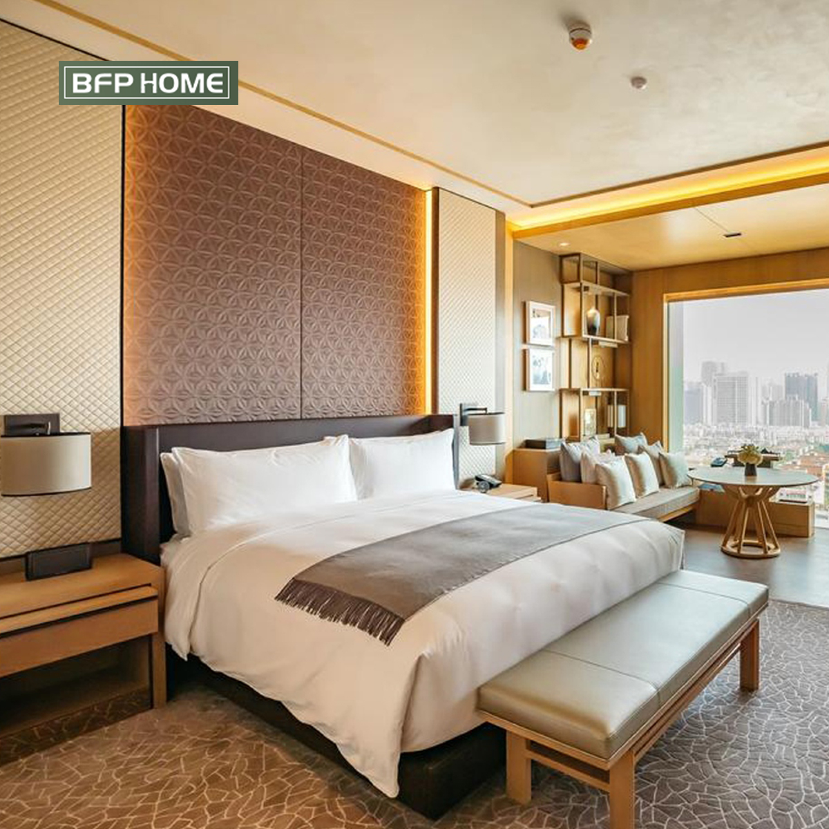 BFP Home Bedroom Furniture Sets Modern Design Stylish Bed Sofa Set For Project FF&E Customization Ho