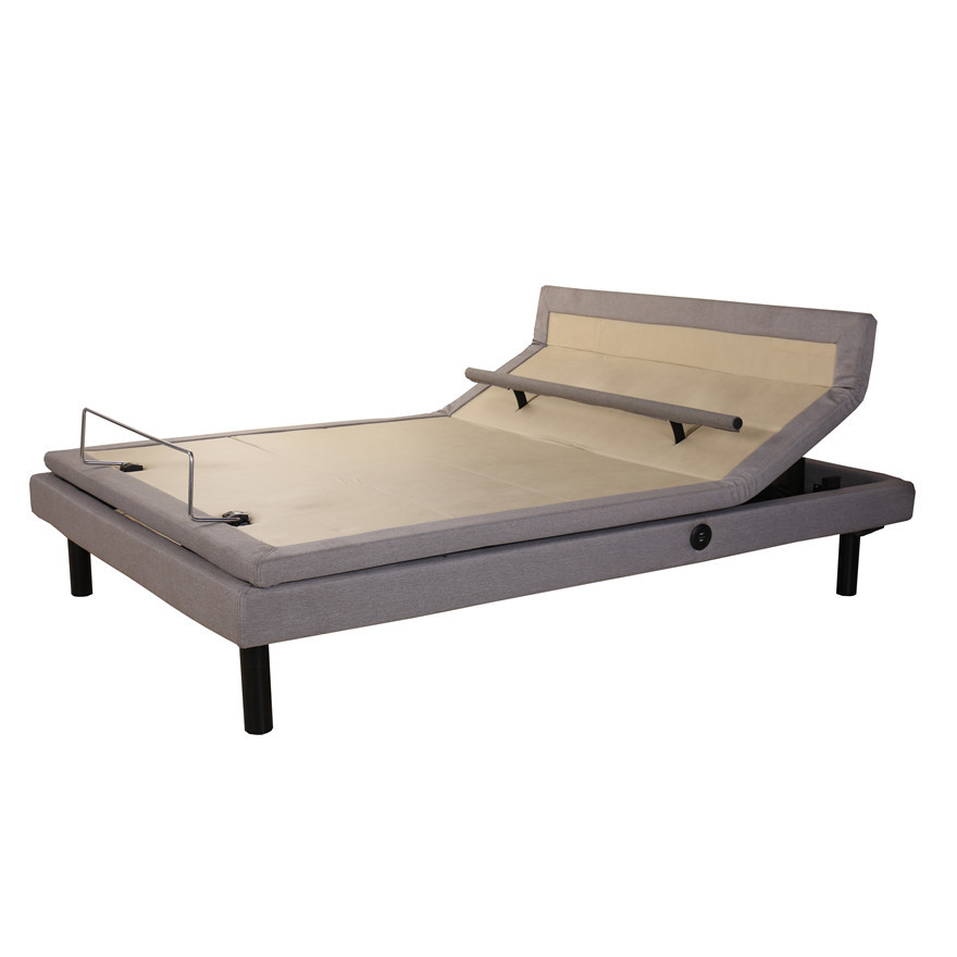 Modern luxury multifunctional adjustable split king bed frame with massage for home furniture