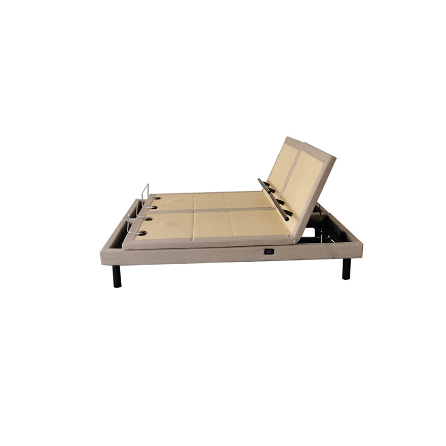 Modern luxury multifunctional adjustable split king bed frame with massage for home furniture