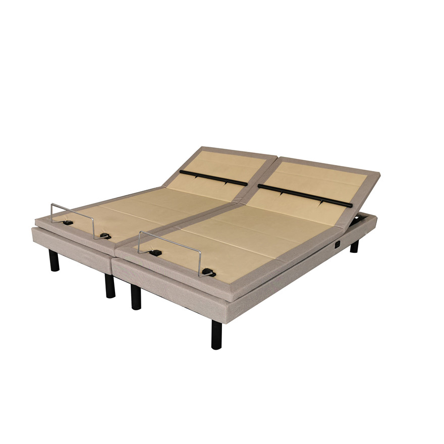 Modern luxury multifunctional adjustable split king bed frame with massage for home furniture