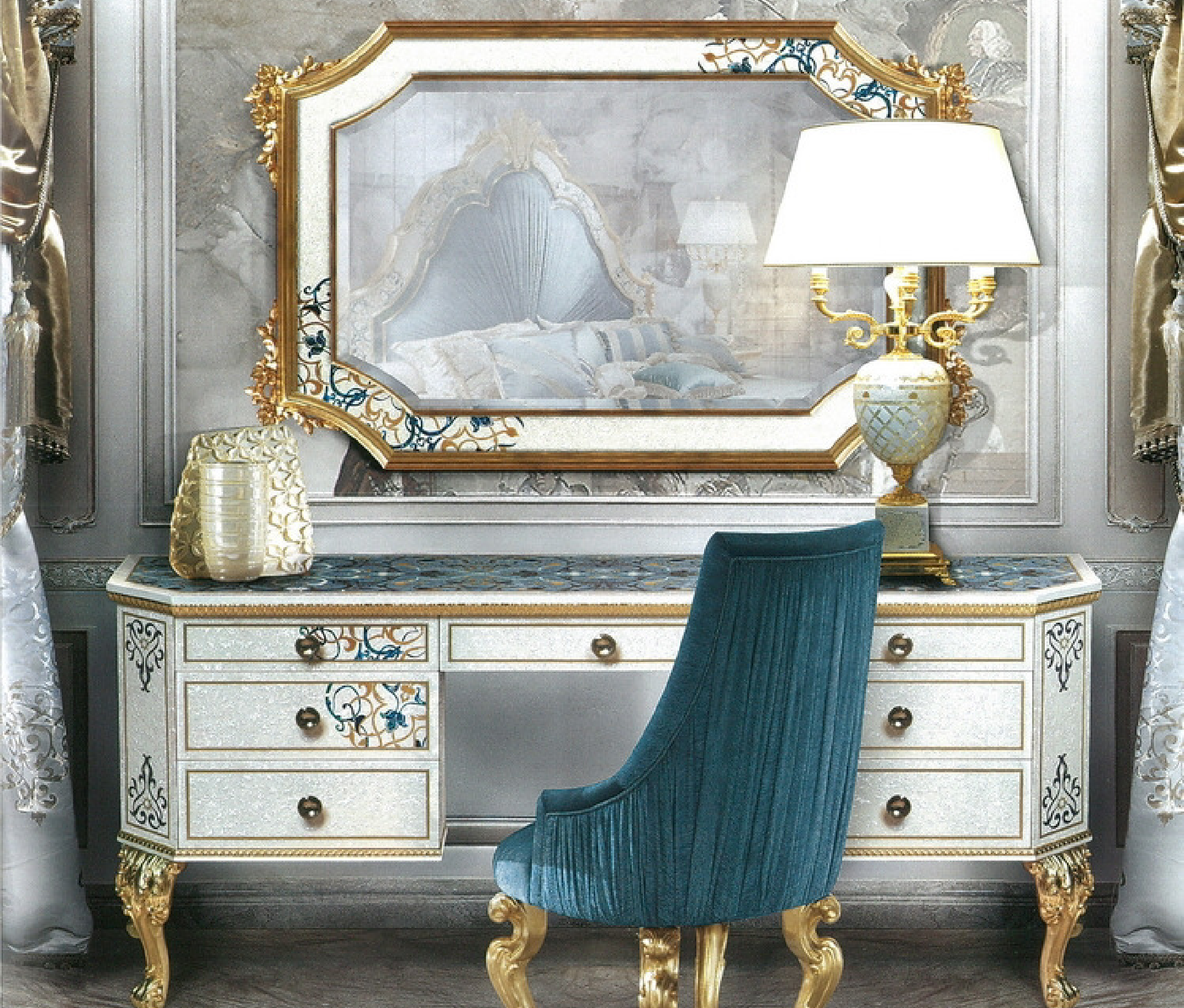 Quality bedroom furniture/luxury room furniture set
