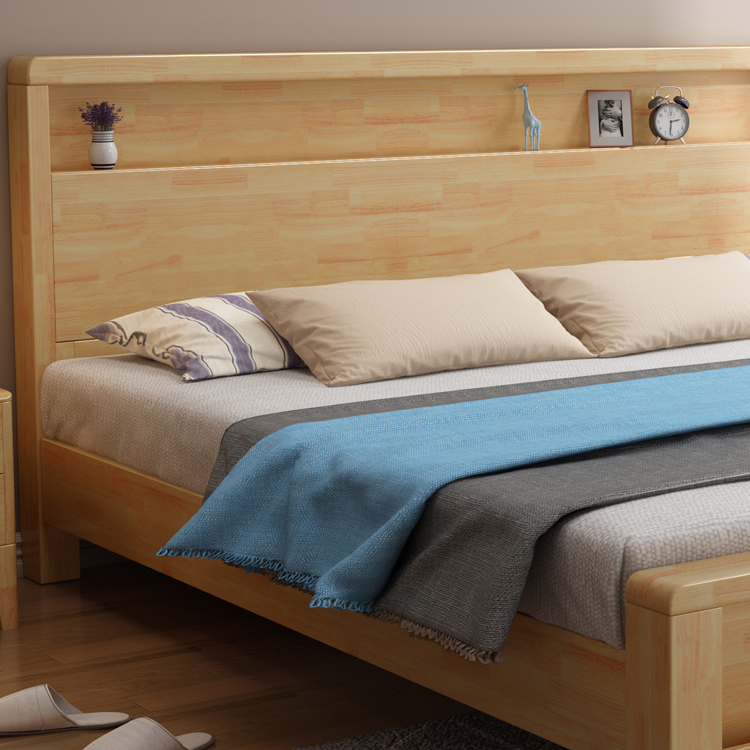 Nordic Modern Style Trundle Platform Bed With Stor
