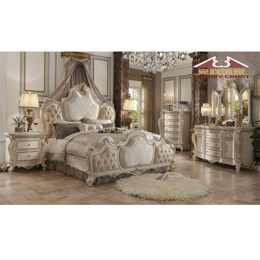 Longhao Luxury Leather Bed Modern Home/Hotel Bedroom Furniture Designs Customized Soft leather Headb