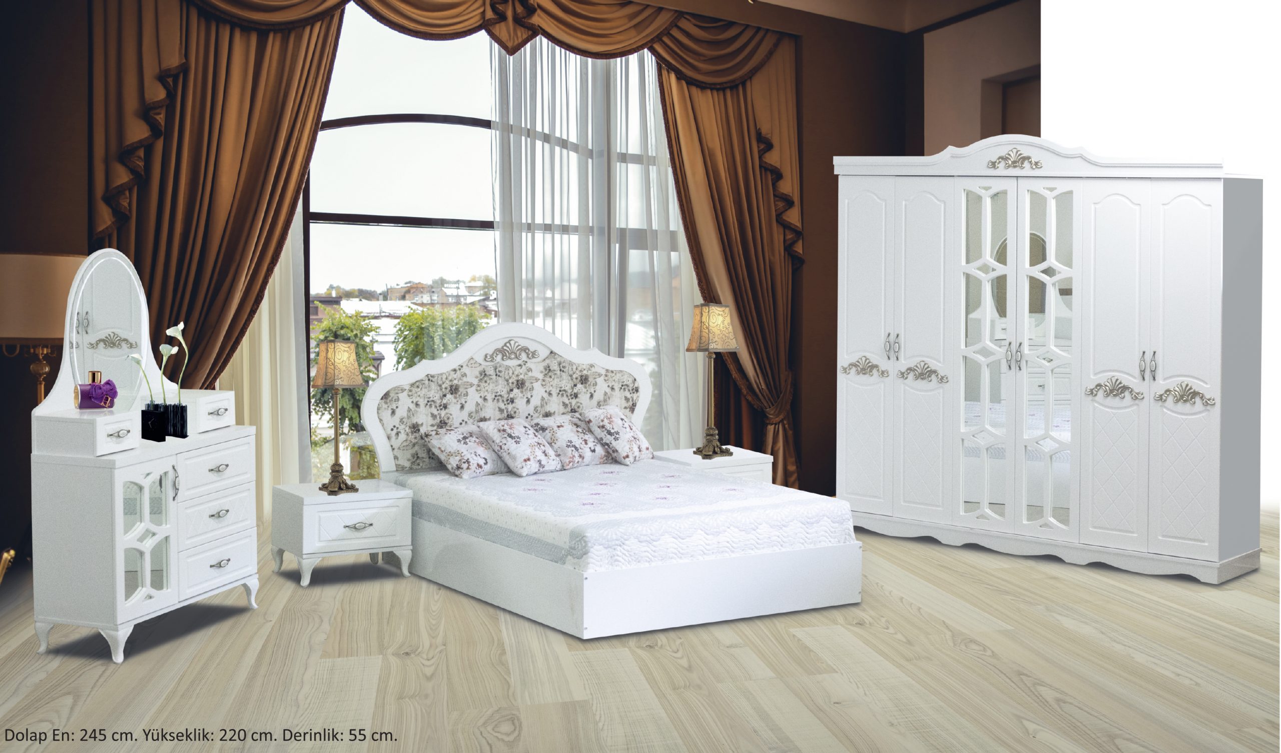 Bedroom Furniture Wooden Set Wood House Bedrooms Furniture Modern Style Hotel Apartment Bedroom Set 