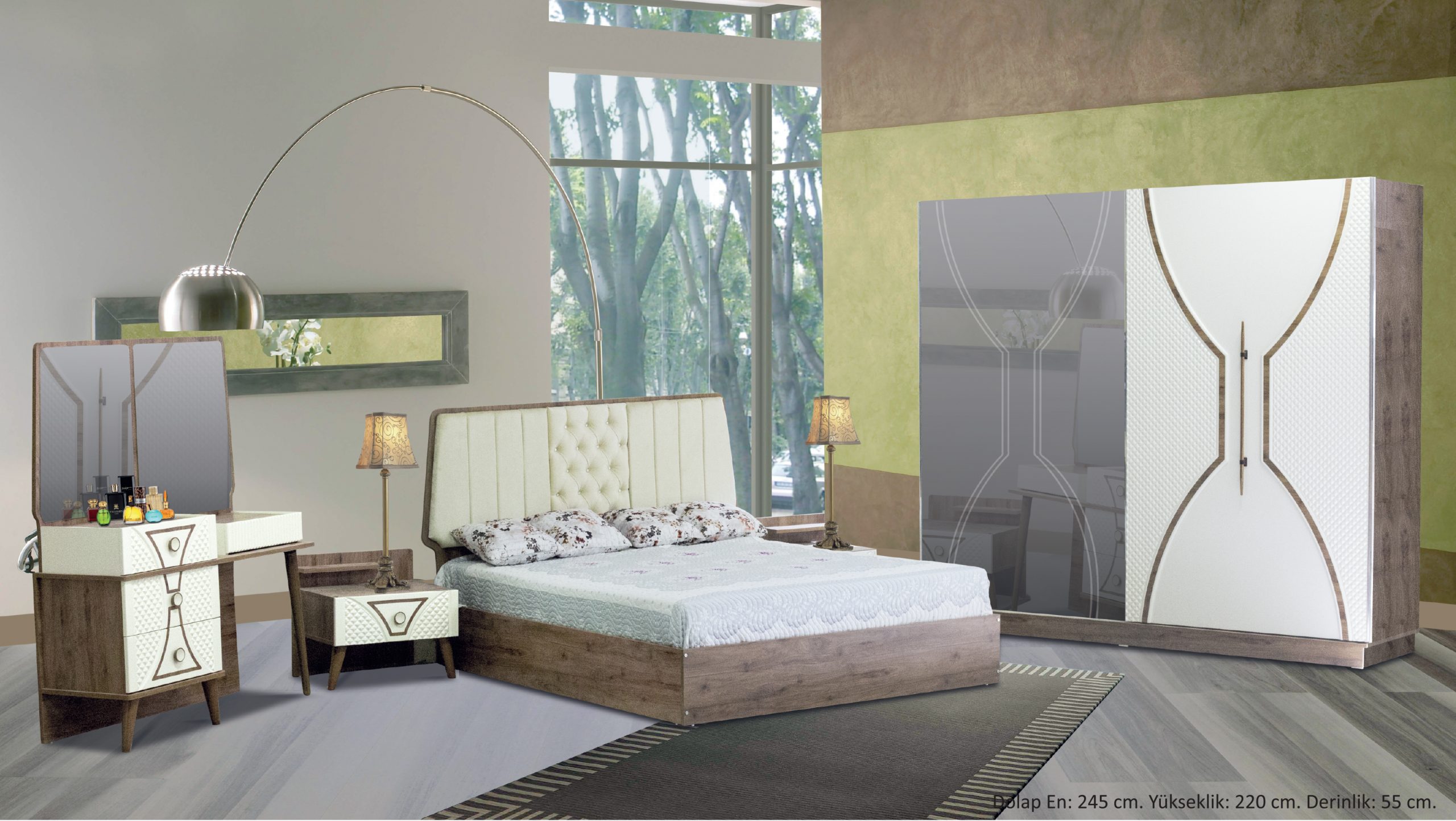 Bedroom Furniture Wooden Set Wood House Bedrooms Furniture Modern Style Hotel Apartment Bedroom Set 