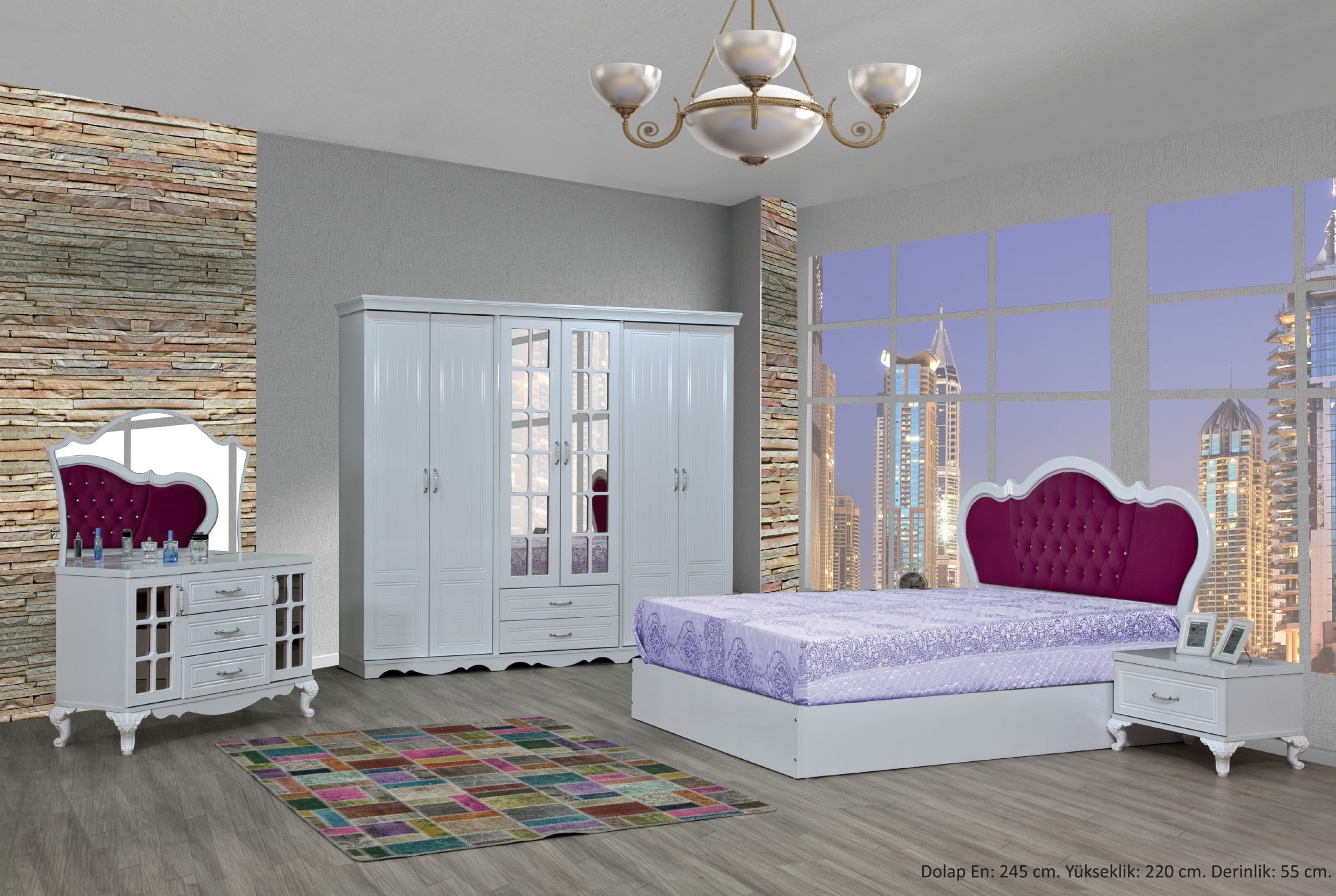Bedroom Furniture Wooden Set Wood House Bedrooms Furniture Modern Style Hotel Apartment Bedroom Set 