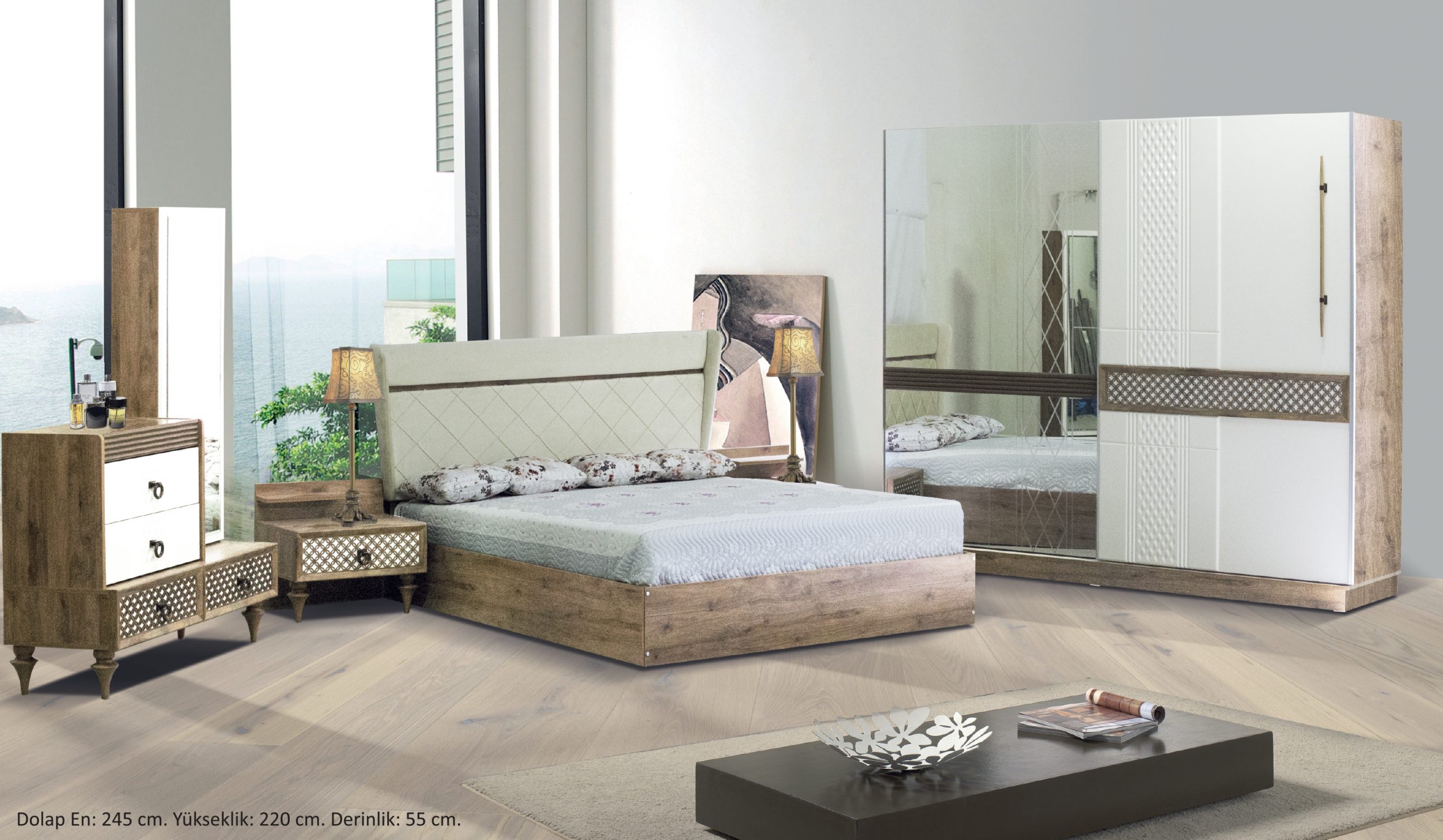 Bedroom Furniture Wooden Set Wood House Bedrooms Furniture Modern Style Hotel Apartment Bedroom Set 