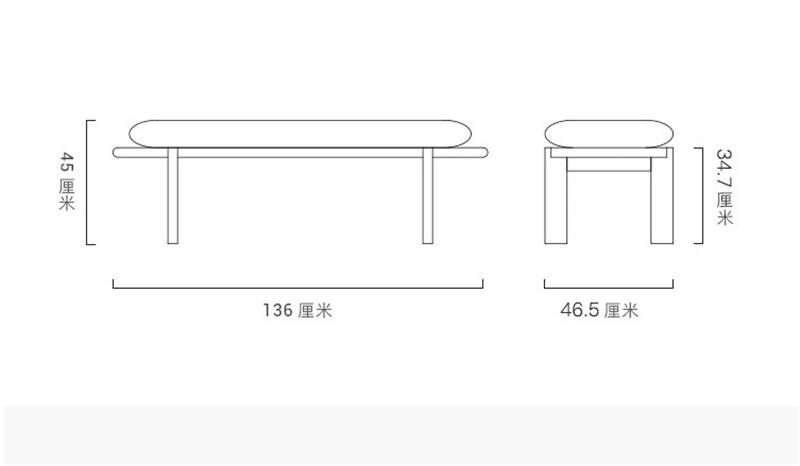 Nordic fashion high-end bedroom solid wood woven rattan bed end stool custom furniture
