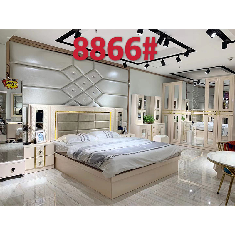 Promoted Modern Bedroom Set Home Furniture King Size Wood Furniture Bedroom Supplies for Home