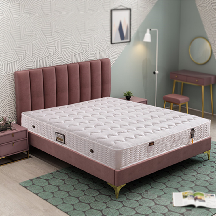 OEM Factory green and gold bed velvet fabric modern queen size bed frame for bedroom furniture solid