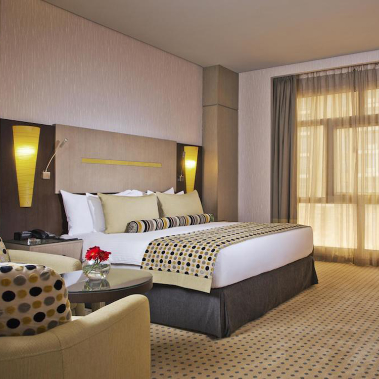 Modern luxury 3-5 Star bedroom design custom made wooden hotel furniture