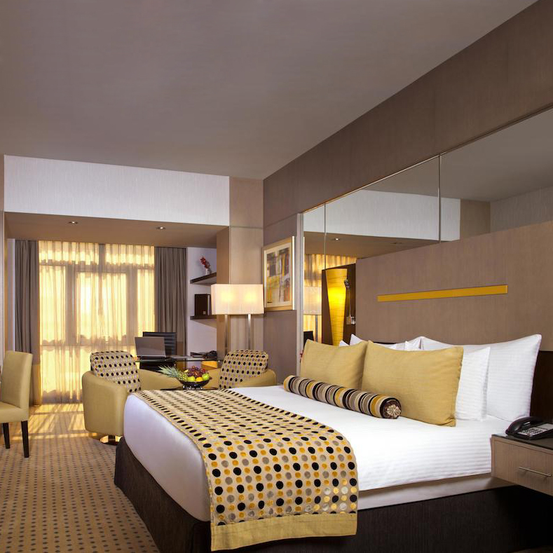 Modern luxury 3-5 Star bedroom design custom made wooden hotel furniture