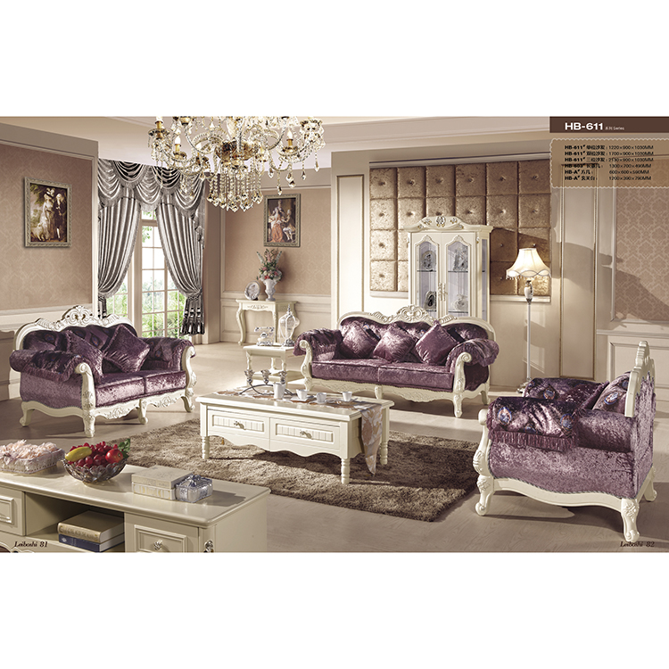 Top Quality Home Furniture / Carved Bed Room Set / Solid Wood Modern Design Bedroom Set