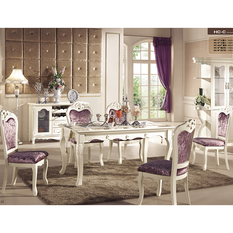 Top Quality Home Furniture / Carved Bed Room Set / Solid Wood Modern Design Bedroom Set