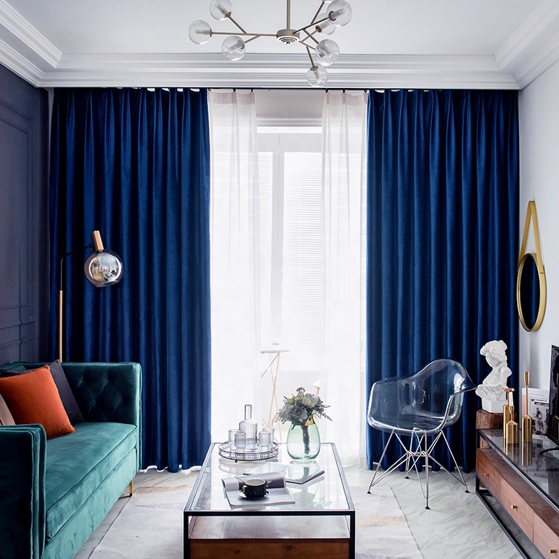 Custom Heavy Curtain Cloth Fabric Luxury Elegance 