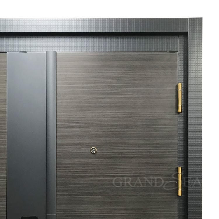 Factory supply top quality fire rated smart lock entrance exterior steel security door for residenti