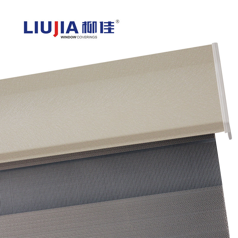 Motorized Blackout Motorised Shade Wifi Electric Smart Home Electric Double Roller Zebra Blind