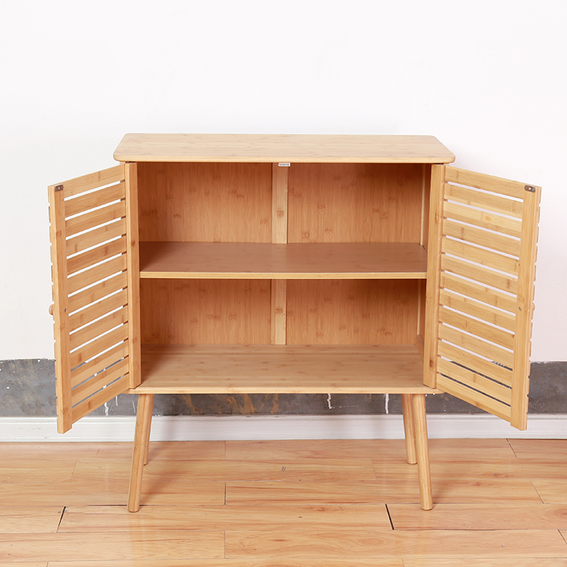 Home Furniture 2 Tier Wooden Bathroom Shoe Paraffi
