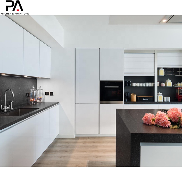PA home modern design high gloss white rta kitchen