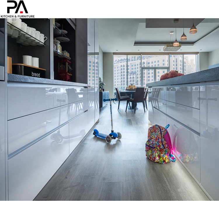 PA home modern design high gloss white rta kitchen
