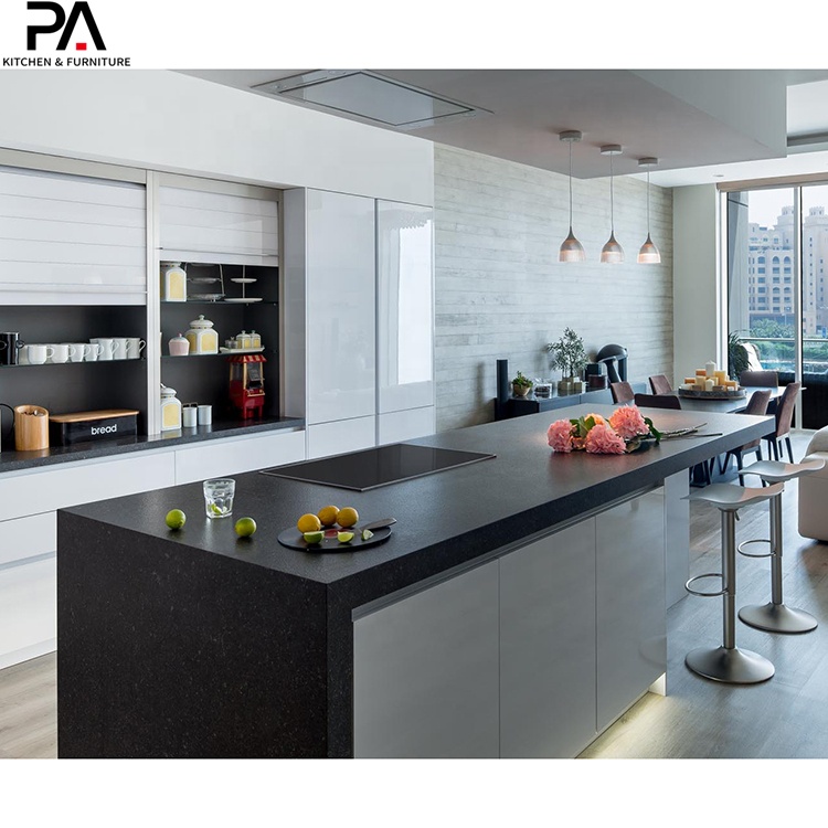 PA home modern design high gloss white rta kitchen