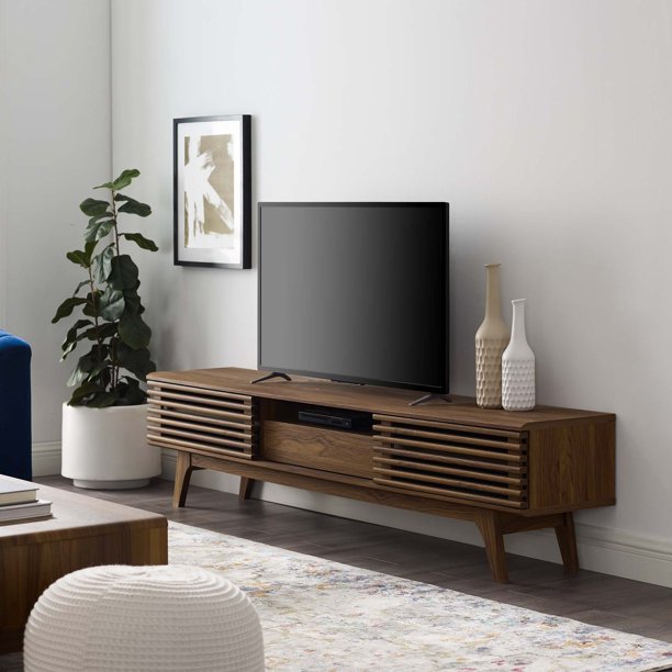 Simple Wood Corner 70 Inch TV Stand Cabinet Table 
