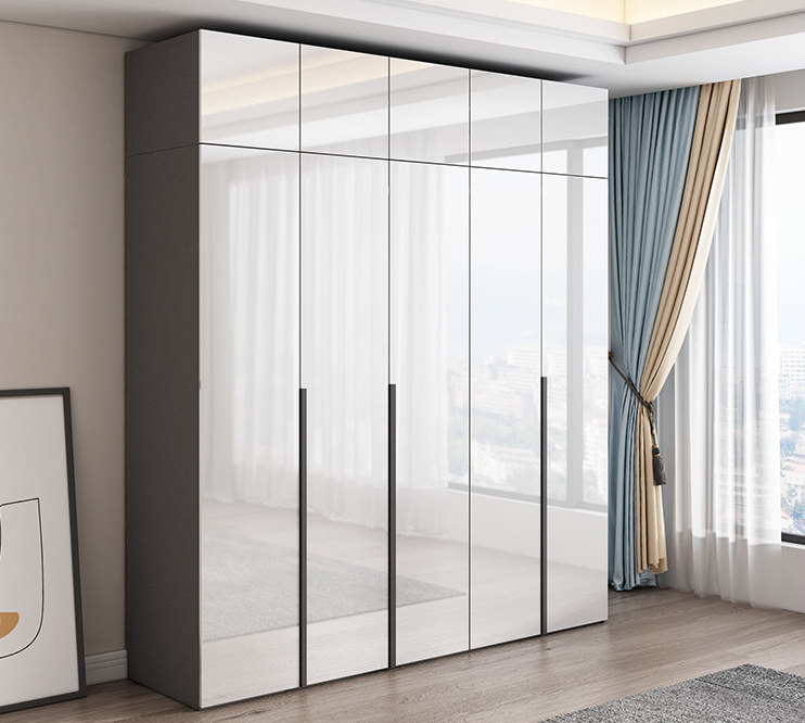 YJ618Factory UV highlight Wardrobe Closet Frame Cabinet Modern bedroom furniture designs cupboard cu