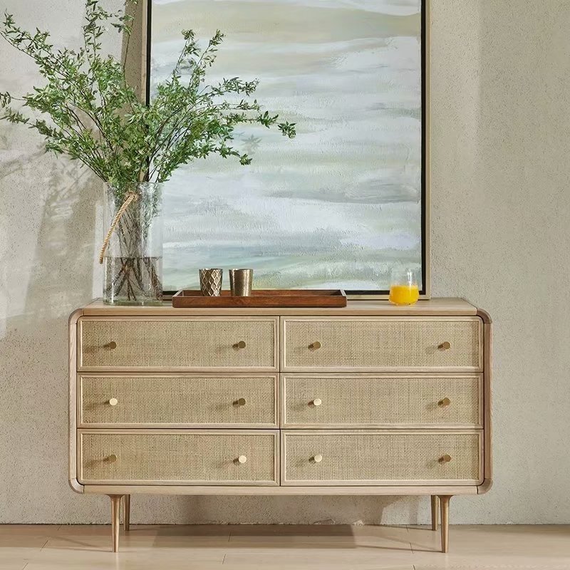 Simple, modern and classic fashion woodiness makes up bucket cabinet of drawer cabinet of cane cane 