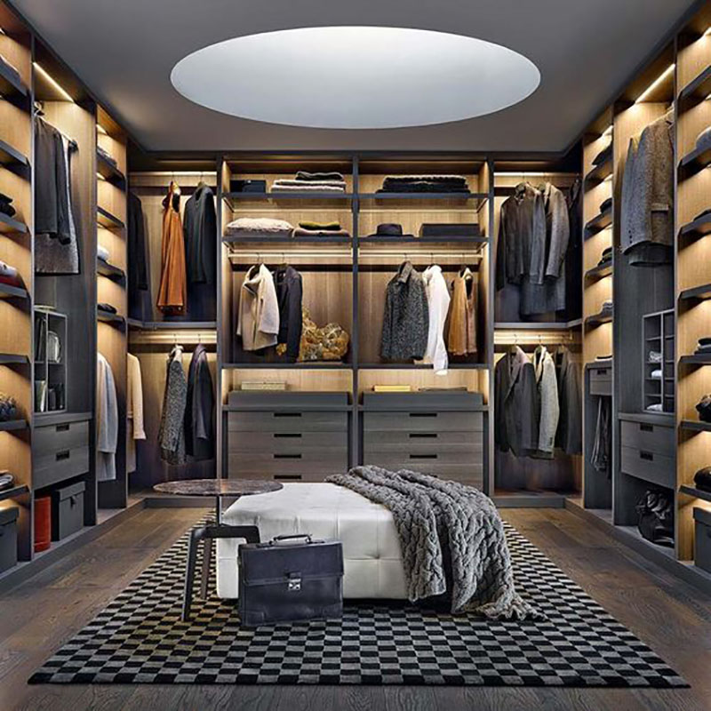 High Quality Modern Simple Style Solid Wood Wardrobe Bedroom Furniture