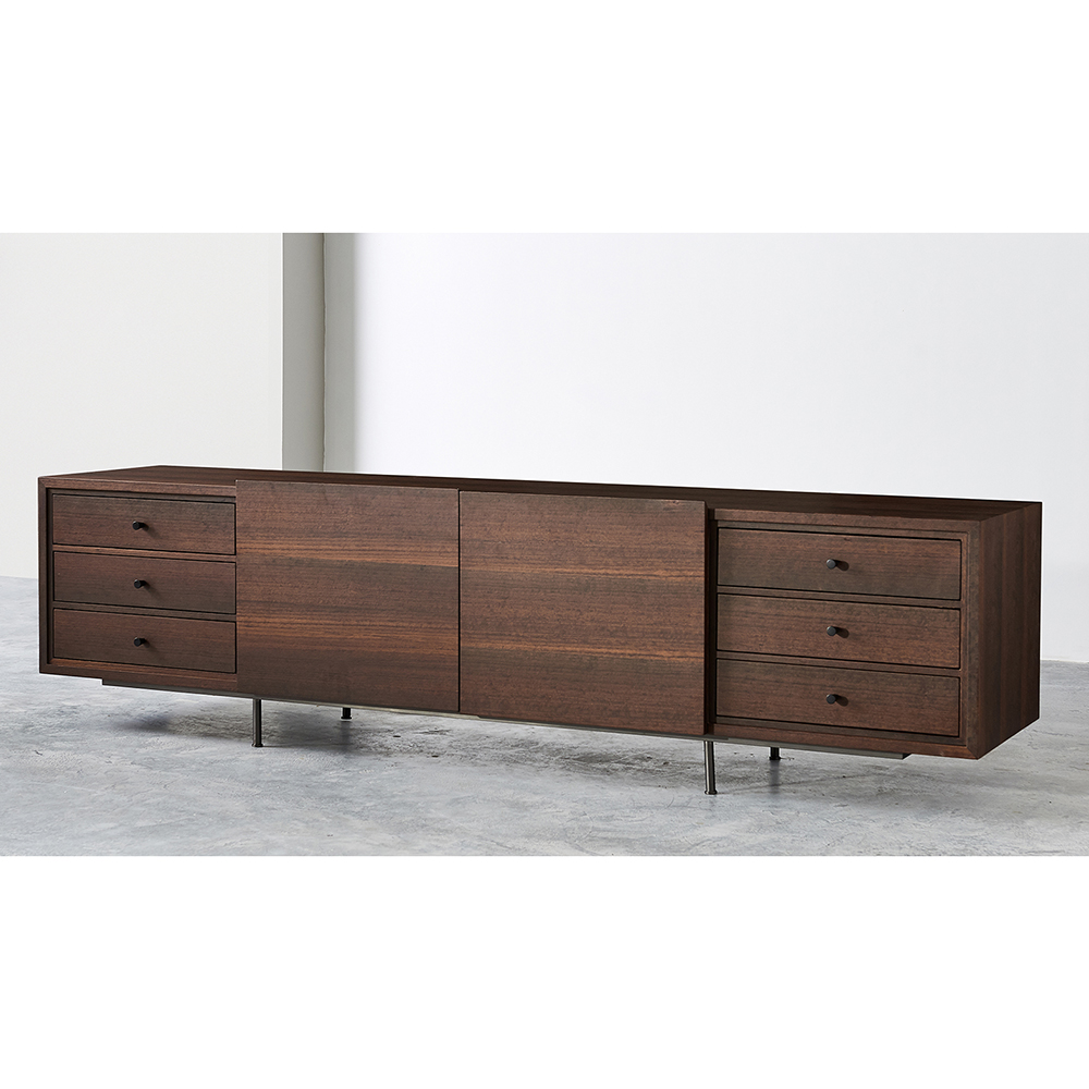 Living room modern wooden TV cabinet with luxury home furniture for villa and home