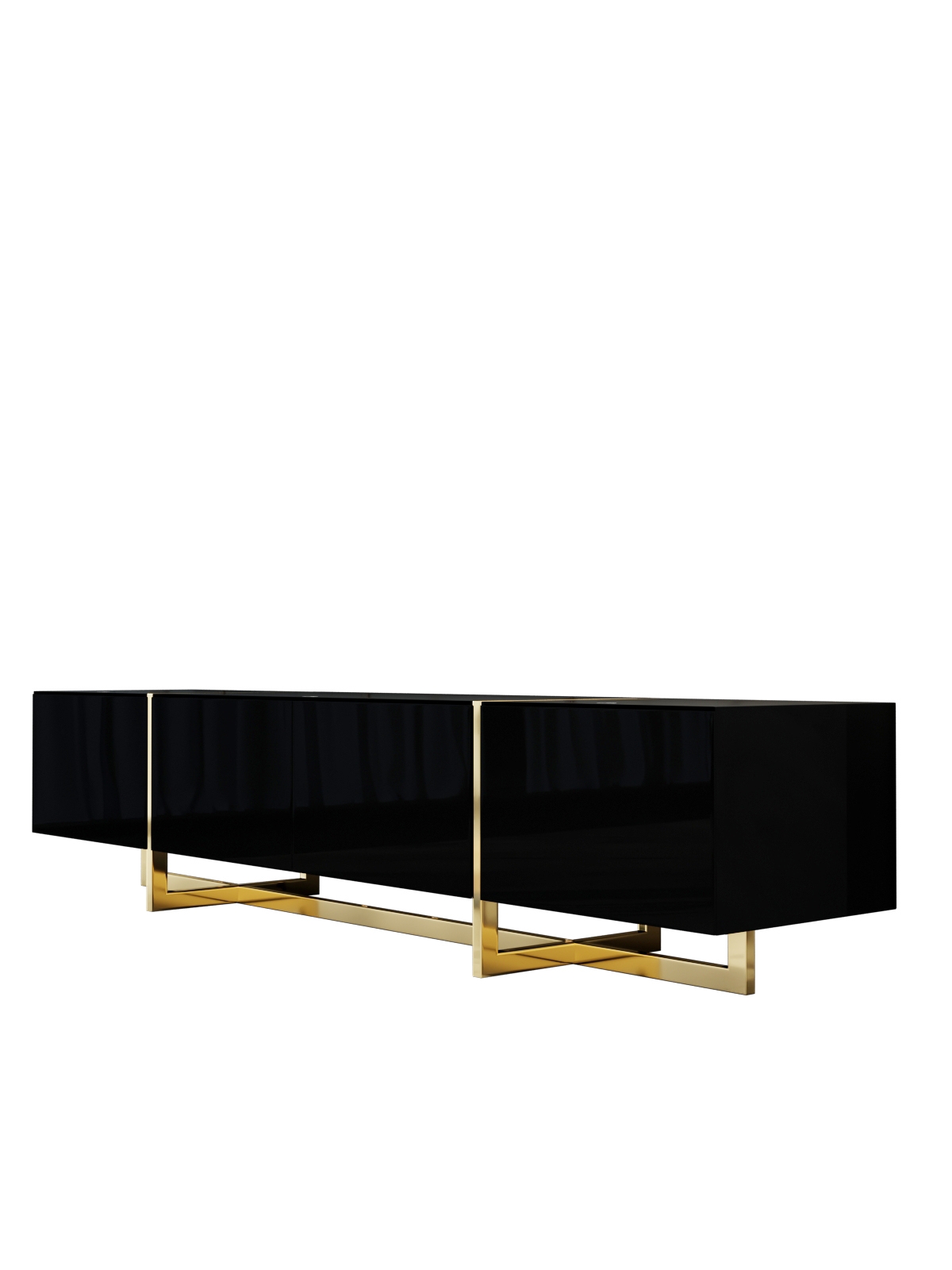 Luxury white black modern home furniture living room furniture stainless steel tv table stand unit c