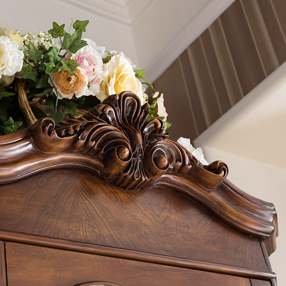 Customised Palace Bedroom Furniture Glass Living Room Wine Cabinets Solid Wood Design Wine Cabinets 