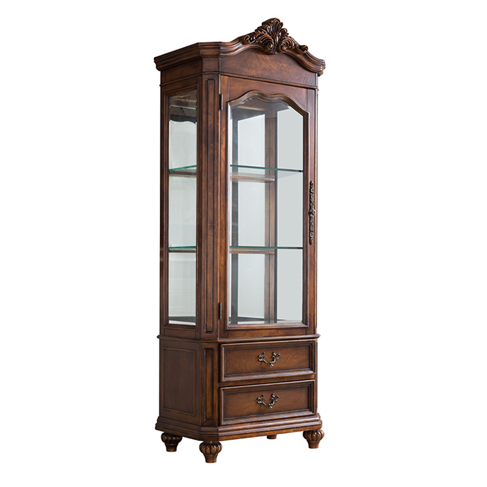 Customised Palace Bedroom Furniture Glass Living Room Wine Cabinets Solid Wood Design Wine Cabinets 
