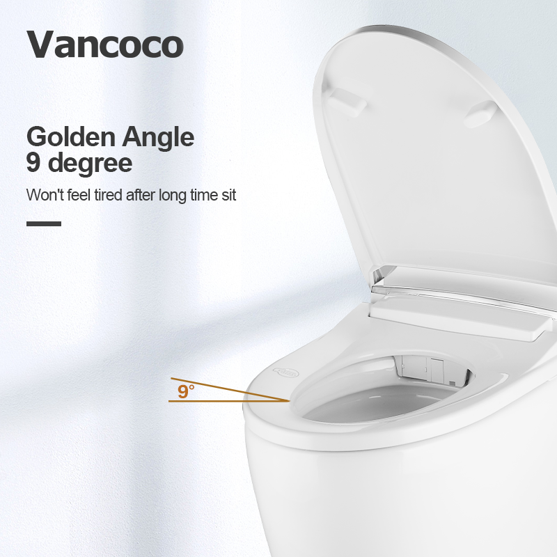 VANCOCO vcc99 automatic smart toilet white color bathroom set toilet intelligent wc toilet for smart