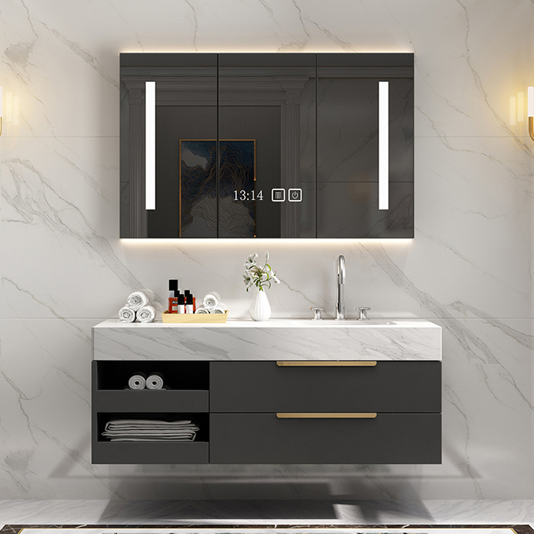 Modern Smart Home Furniture Bathroom Furniture Bathroom Cabinets Bathroom Vanity Cabinet with Sink