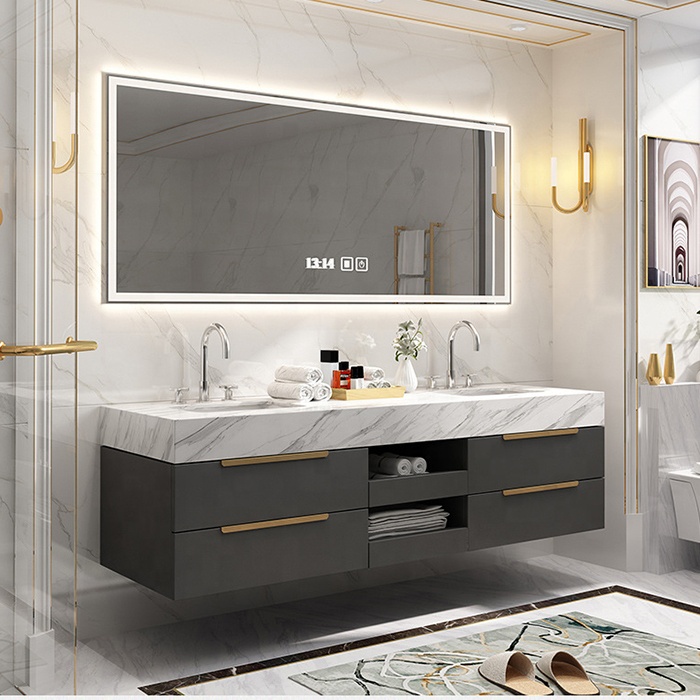 Modern Smart Home Furniture Bathroom Furniture Bathroom Cabinets Bathroom Vanity Cabinet with Sink