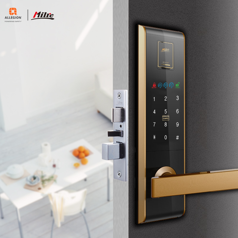 ALLEGION MILRE Smart Card Digital Code Electronic Door Lock Home Security Mortise Lock  smart l lock