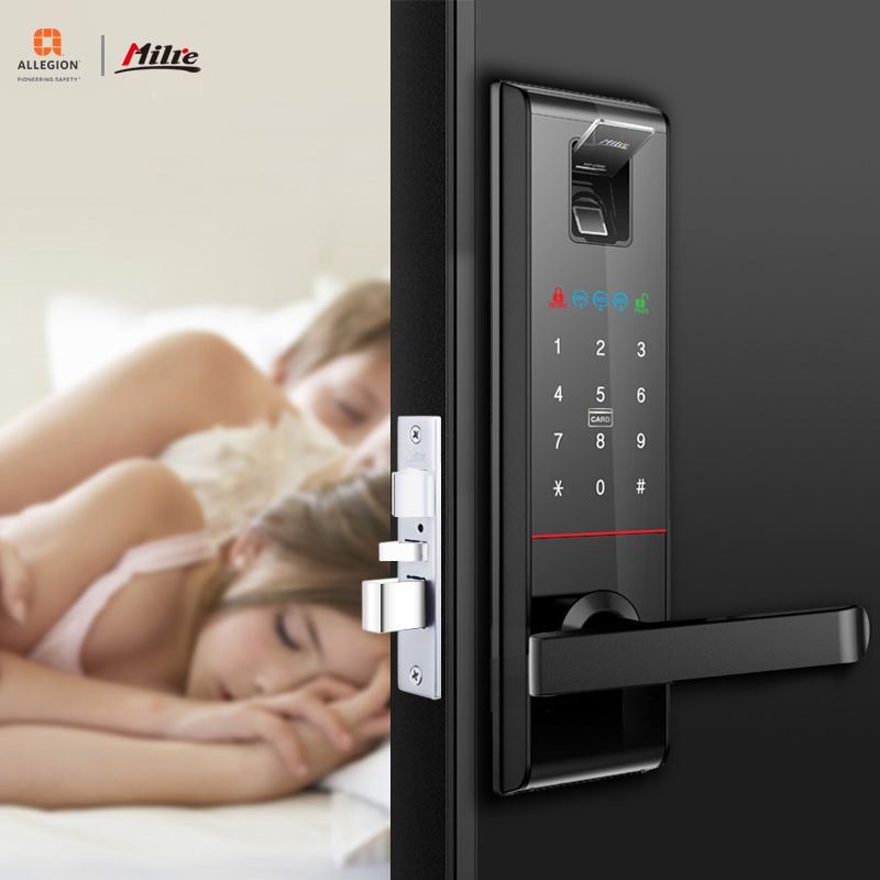 ALLEGION MILRE Smart Card Digital Code Electronic Door Lock Home Security Mortise Lock  smart l lock