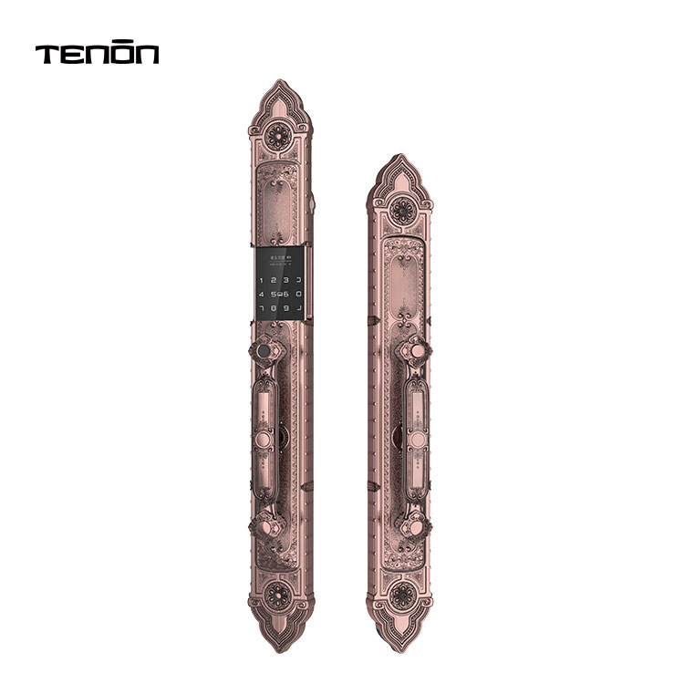 Singapore Luxury Fingerprint Password Entry Door Handle Keyless Digital Lock