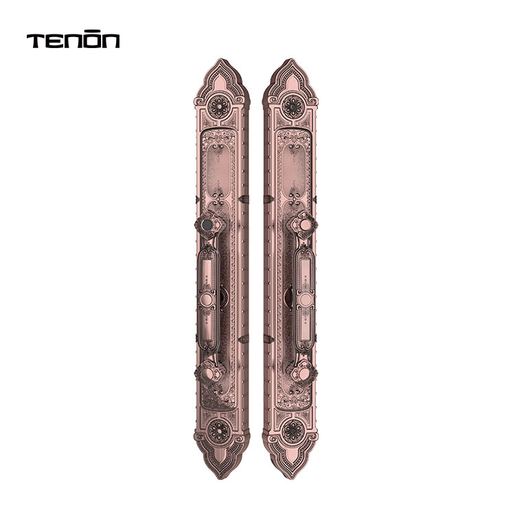 Singapore Luxury Fingerprint Password Entry Door Handle Keyless Digital Lock