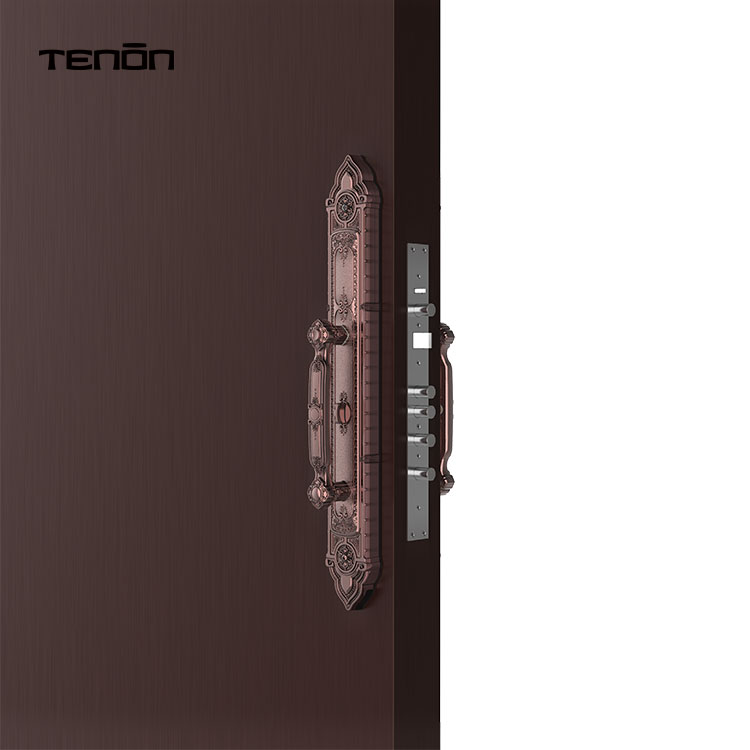 Singapore Luxury Fingerprint Password Entry Door Handle Keyless Digital Lock