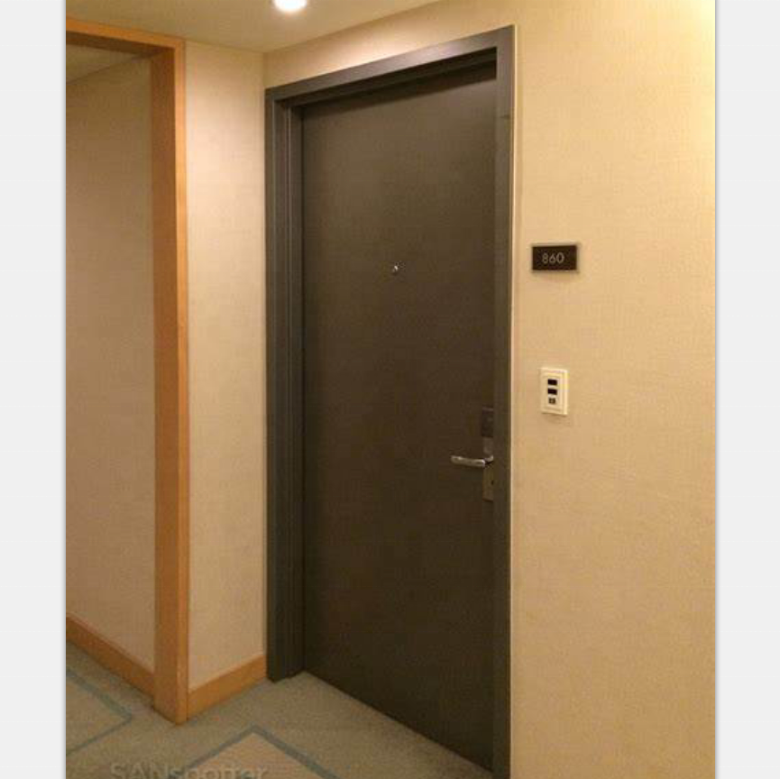 U L Interior Hotel HPL 20 minutes Fire Rated Door Fireproof Door