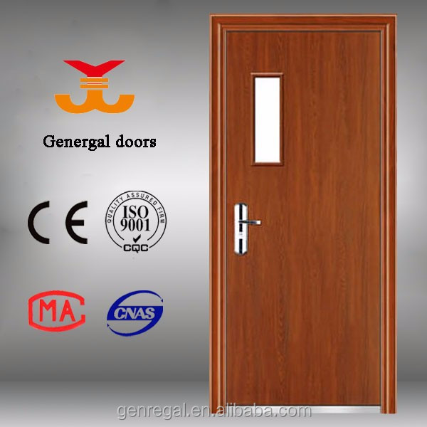 Professional Factory direct supply BS476 UK BS Lab vision panel fire wood door