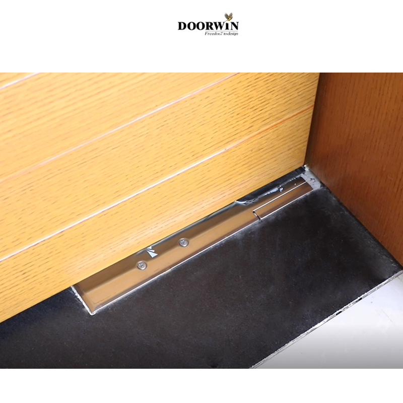 Main Entrance interior Large Front Door Low-E Glass Single Exterior Aluminum Modern Front Entry Wood