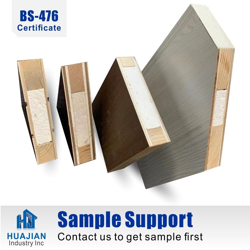 Factory Supply Popular Home Fire-proof Doors Fire Rated Sound Proof Wooden Doors