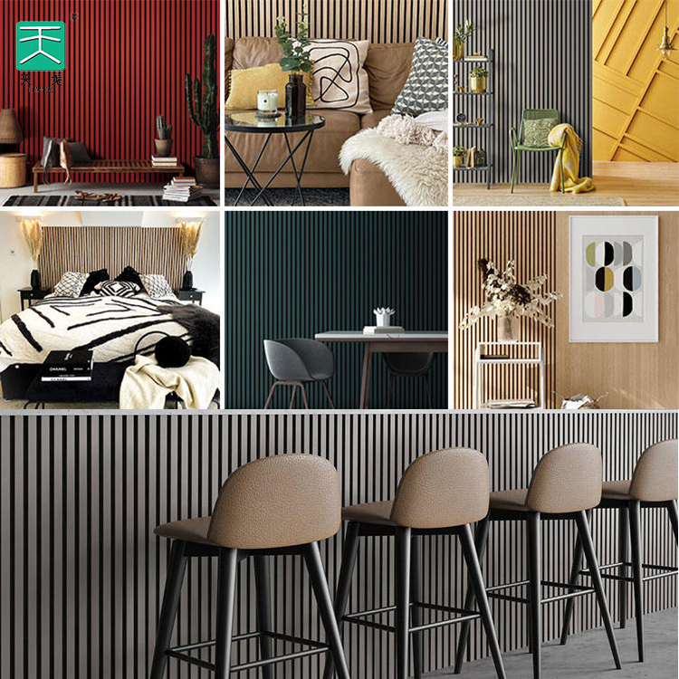 Tiange Luxury Flexible 3D Pine Slats Grill Interio