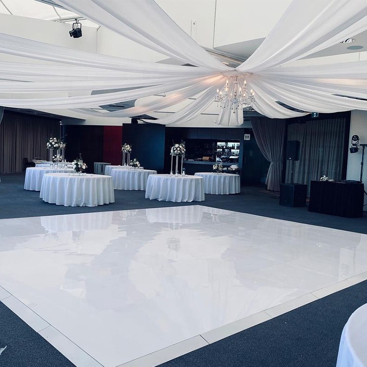 China supplier portable pure white dance floor for