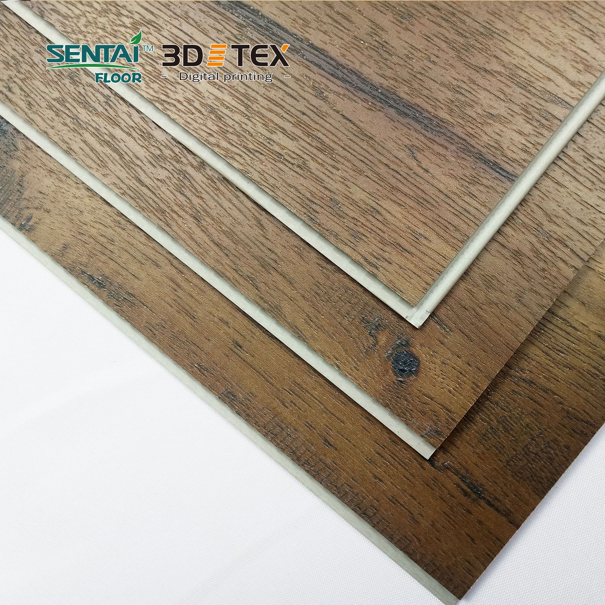 sentai 3D TEX digital printing spc flooring with S