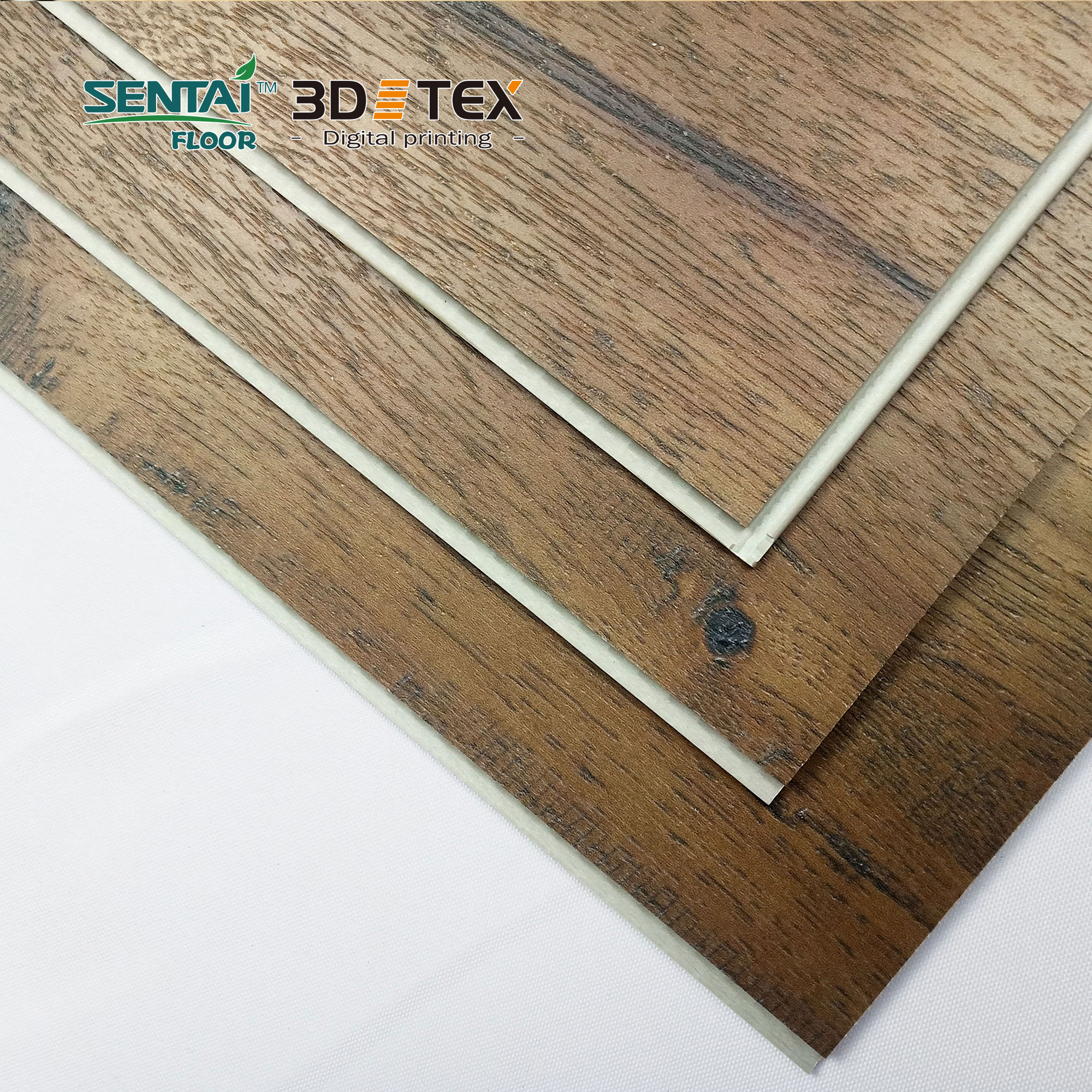 sentai 3D TEX digital printing spc flooring with S