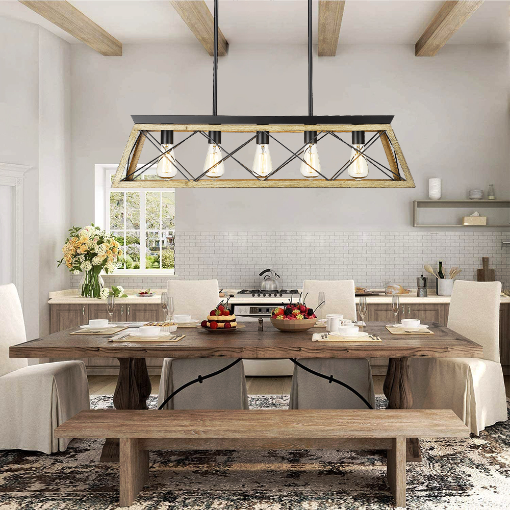 Hot Sale Industrial Etl Listed 5 Bulbs Farmhouse C